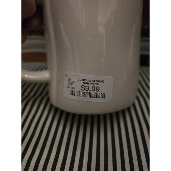 NWT Rae Dunn Trick or Treat Halloween Mug 2021 White Black Writing - Picture 7 of 10